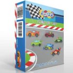 ماشین های مسابقه با رنگ