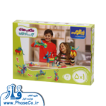 مکعب جادویی 5 مدل سبز (48 قطعه)