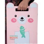 دفتر نقاشی فانتزی خرس صورتی