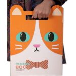 دفتر نقاشی فانتزی گربه نارنجی