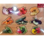 پازل ام دی اف دکمه دار سبزیجات