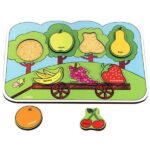 پازل چوبی درخت میوه