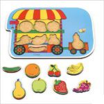 پازل چوبی دکه میوه