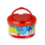 خمیر بازی 5 رنگ سطلی کد 1062