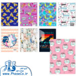 دفتر یک خط 50 برگ مقوایی فانتزی (112) ازاده