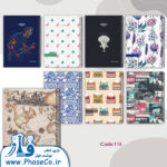 دفتر یک خط 80 برگ دوجلدی فانتزی (115) ازاده