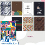 دفتر یک خط 80 برگ مقوایی ته چسب کلاسیک (121) ازاده