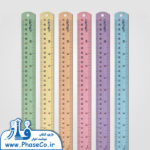 خط کش 30 فلزی رنگی الپر