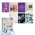 دفتر 2 خط 80 برگ جلد مقوایی کلاسیک (145) ازاده