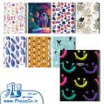 دفتر یک خط 100 برگ جلد سخت کلاسیک (136) ازاده