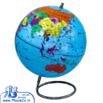 کره جغرافیا سایز 20 سانتی متر پایه فلزی کد 113