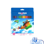 مداد رنگی 18 رنگ 3 گوش اسکول فنس 92448