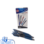 روان نویس نوک 0.7 میلی متر مدل فشاری آبی تیره