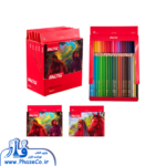 مداد رنگی 48 رنگ تخت مقوایی