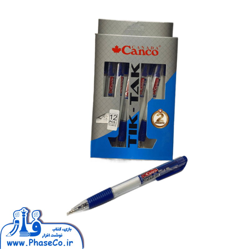 خودکار فشاری 1 آبی تیک تاک گریپ دار - Image 1