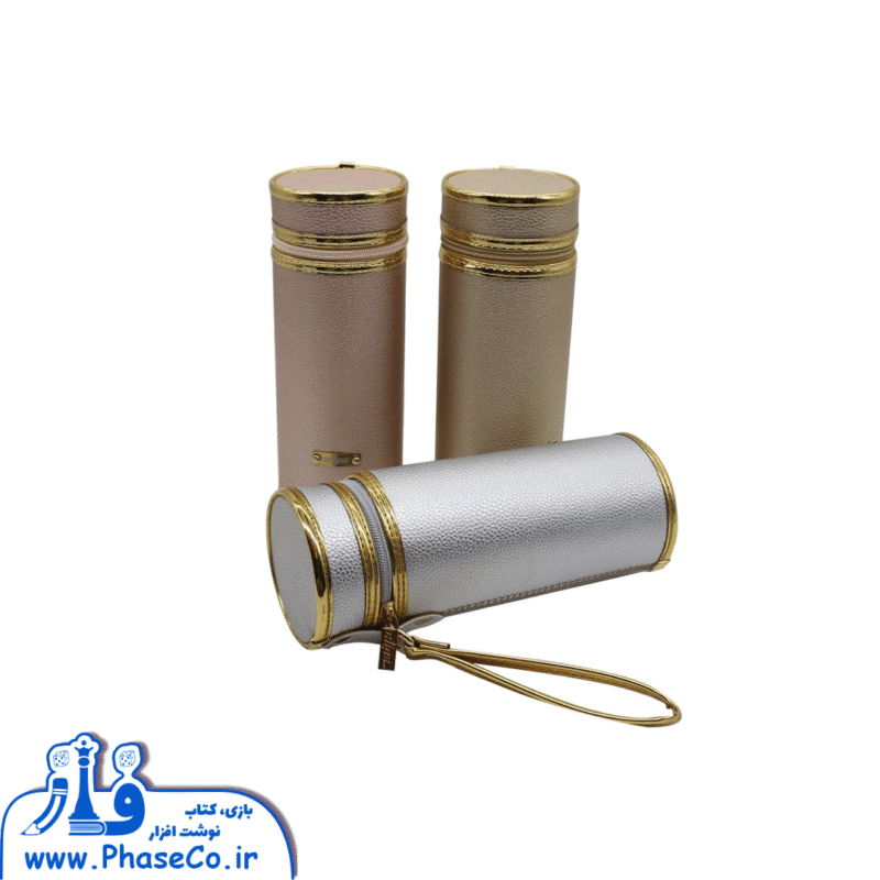 جامدادی استوانه چرم لاکچری کد 1527 - Image 2