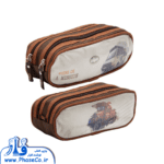 جامدادی دو زیپ کرومی کد 0671