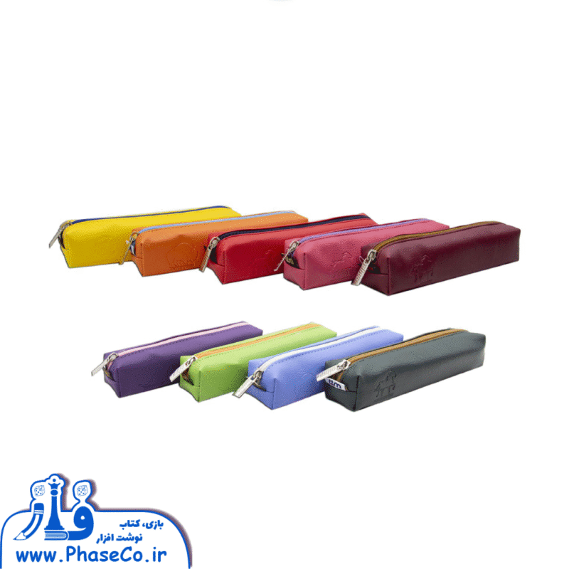 جامدادی چرمی تک زیپ تک رنگ کد 773 - Image 1