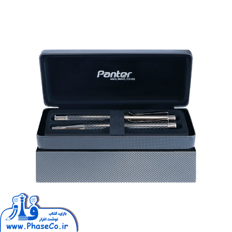 خودکار کادویی دو عددی Matte Black body - PL103 - Image 1