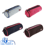 جامدادی سه زیپ دو جیب استوانه ای کد 1244 - Image 3