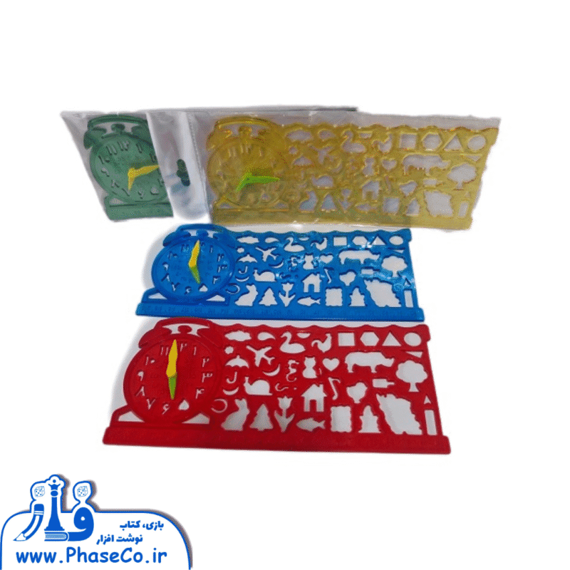 خط کش 20 سانت شابلون دار - Image 1