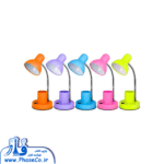 چراغ مطالعه جاقلمی دار فلزی رنگی