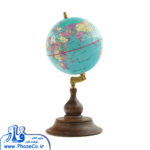 کره جغرافیایی سایز 14 سانتی متر پایه صبو کد 122
