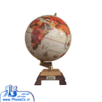 کره جغرافیایی سایز 20 سانتی متر پایه چوبی طرح ایفل کد 116