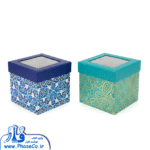 جعبه کادویی مربع 2 تکه درب طلقی